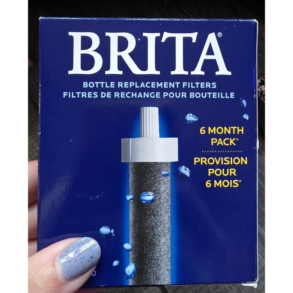 Brita Bottle Replacement Filters 4 Month Pack 2 Count (OPEN-1 USED) Model BB06